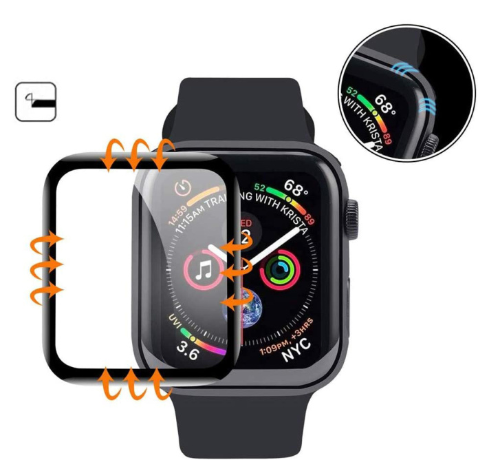 Szkło Hybrydowe do Apple Watch 4 / 5 / 6 / SE 40mm Dedykowany model Apple Watch 4/5 40mm